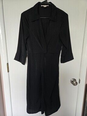 Monteau | Black Long Sleeve Dress